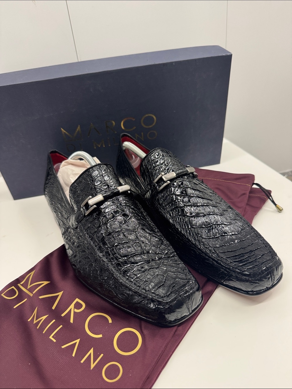 Real genuine crocodile 🐊 Leather Bit Loafers 9.5
